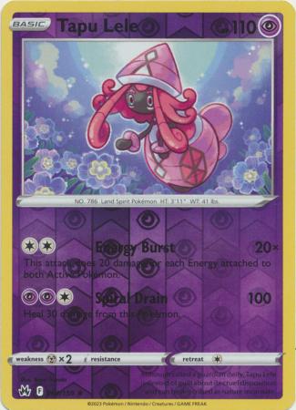 Tapu Lele 64/159 Reverse Holo | Crown Zenith | Pokemon Card