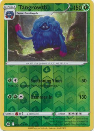 Tangrowth 5/159 Reverse Holo | Crown Zenith | Pokemon Card