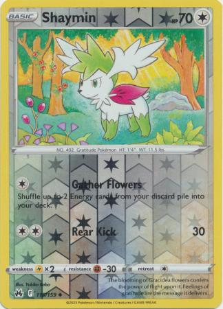 Shaymin 115/159 Reverse Holo | Crown Zenith | Pokemon Card