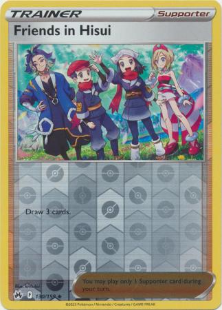 Friends in Hisui 130/159 Reverse Holo | Crown Zenith | Pokemon Card