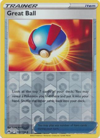 Great Ball 132/159 Reverse Holo | Crown Zenith | Pokemon Card