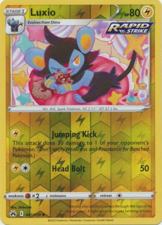 Luxio 41/159 Reverse Holo | Crown Zenith | Pokemon Card