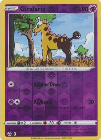 Girafarig 61/159 Reverse Holo | Crown Zenith | Pokemon Card