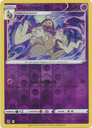 Dusclops 63/159 Reverse Holo | Crown Zenith | Pokemon Card