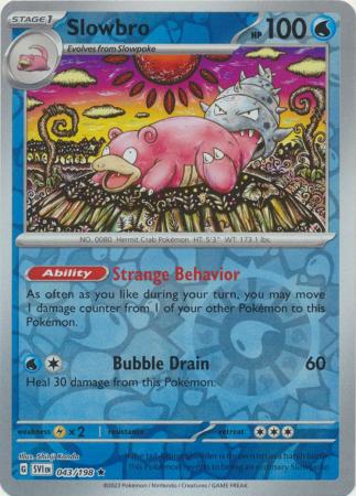 Slowbro 43/198 Reverse Holo | Scarlet & Violet | Pokemon Card