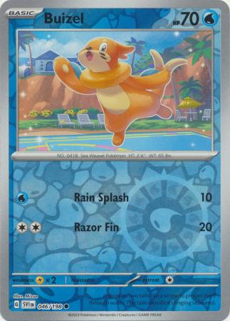 Buizel 46/198 Reverse Holo | Scarlet & Violet | Pokemon Card