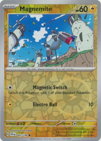 Magnemite 63/198 Reverse Holo | Scarlet & Violet | Pokemon Card