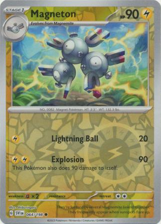 Magneton 64/198 Reverse Holo | Scarlet & Violet | Pokemon Card