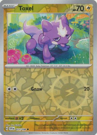 Toxel 71/198 Reverse Holo | Scarlet & Violet | Pokemon Card