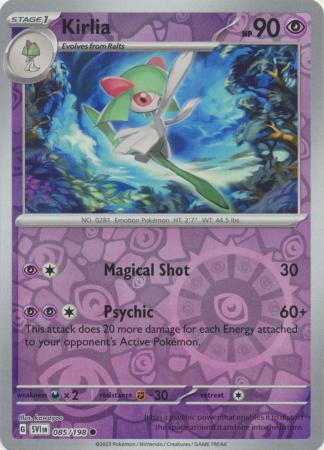 Kirlia 85/198 Reverse Holo | Scarlet & Violet | Pokemon Card