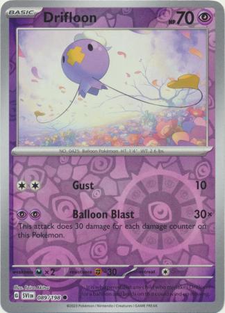 Drifloon 89/198 Reverse Holo | Scarlet & Violet | Pokemon Card