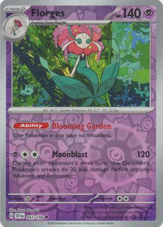 Florges 93/198 Reverse Holo | Scarlet & Violet | Pokemon Card