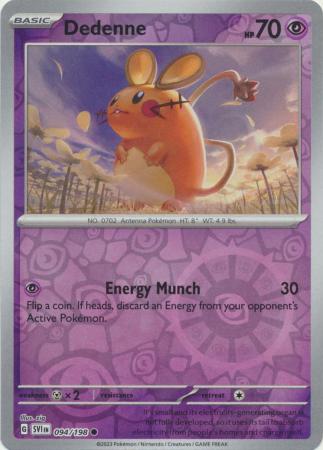 Dedenne 94/198 Reverse Holo | Scarlet & Violet | Pokemon Card