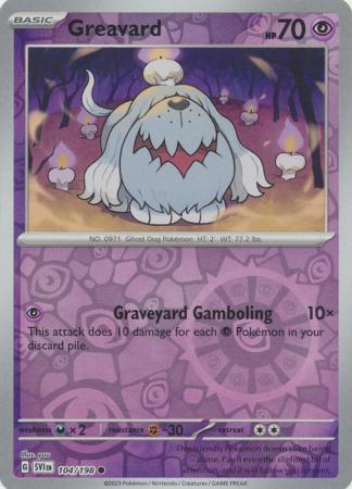 Greavard 104/198 Reverse Holo | Scarlet & Violet | Pokemon Card