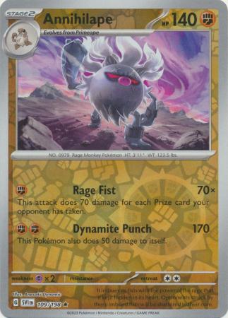 Annihilape 109/198 Reverse Holo | Scarlet & Violet | Pokemon Card