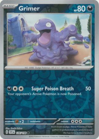 Grimer 126/198 Reverse Holo | Scarlet & Violet | Pokemon Card