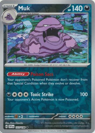 Muk 127/198 Reverse Holo | Scarlet & Violet | Pokemon Card