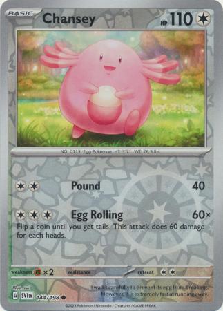 Chansey 144/198 Reverse Holo | Scarlet & Violet | Pokemon Card