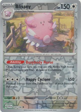 Blissey 145/198 Reverse Holo | Scarlet & Violet | Pokemon Card