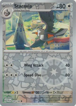 Staravia 149/198 Reverse Holo | Scarlet & Violet | Pokemon Card