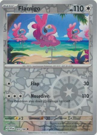 Flamigo 165/198 Reverse Holo | Scarlet & Violet | Pokemon Card