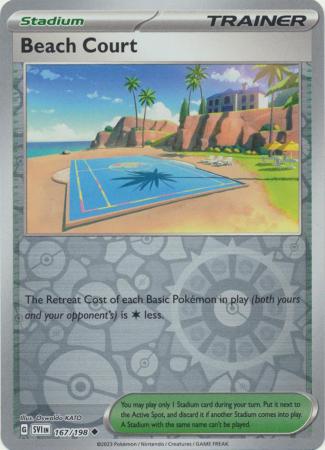 Beach Court 167/198 Reverse Holo | Scarlet & Violet | Pokemon Card