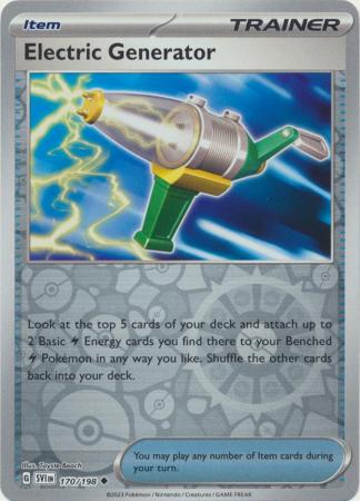 Electric Generator 170/198 Reverse Holo | Scarlet & Violet | Pokemon Card