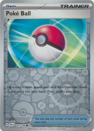 Poké Ball 185/198 Reverse Holo | Scarlet & Violet | Pokemon Card