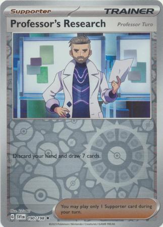 Professor's Research (Professor Turo) 190/198 Reverse Holo | Scarlet & Violet | Pokemon Card