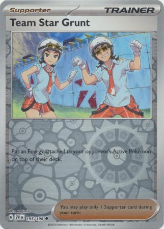 Team Star Grunt 195/198 Reverse Holo | Scarlet & Violet | Pokemon Card