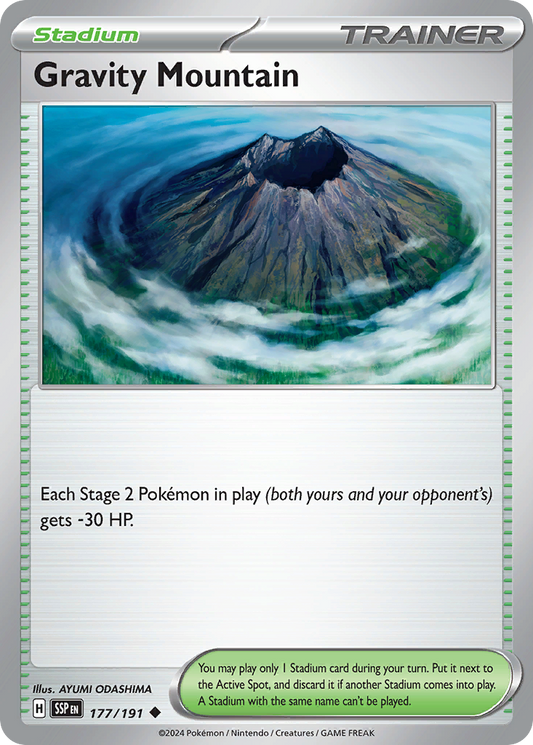 Gravity Mountain 177/191 Uncommon | Surging Sparks | Pokemon Card