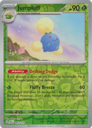 Jumpluff 3/193 Reverse Holo | Paldea Evolved | Pokemon Card