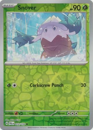 Snover 10/193 Reverse Holo | Paldea Evolved | Pokemon Card