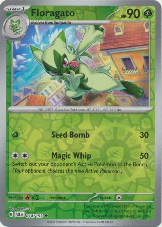 Floragato 14/193 Reverse Holo | Paldea Evolved | Pokemon Card