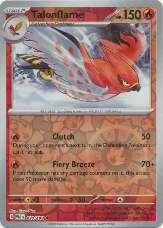 Talonflame 30/193 Reverse Holo | Paldea Evolved | Pokemon Card