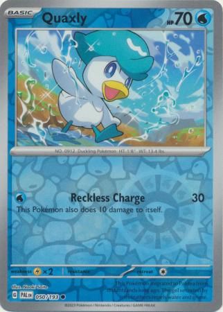 Quaxly 49/193 Reverse Holo | Paldea Evolved | Pokemon Card