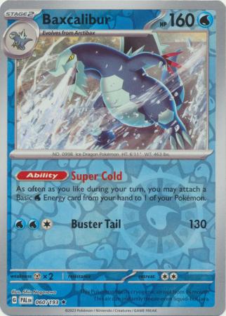 Baxcalibur 60/193 Reverse Holo | Paldea Evolved | Pokemon Card