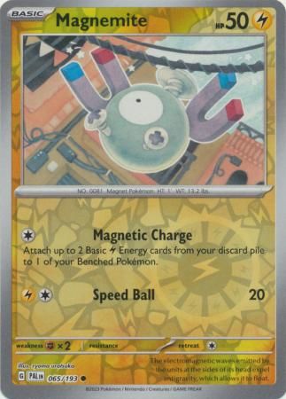 Magnemite 65/193 Reverse Holo | Paldea Evolved | Pokemon Card