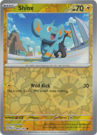 Shinx 69/193 Reverse Holo | Paldea Evolved | Pokemon Card