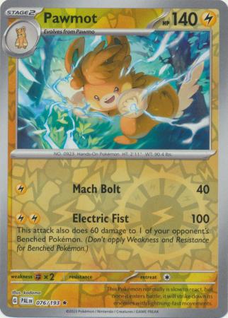 Pawmot 76/193 Reverse Holo | Paldea Evolved | Pokemon Card