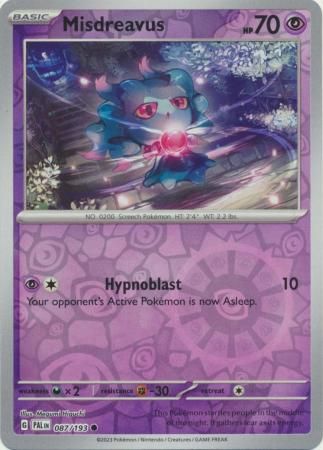 Misdreavus 87/193 Reverse Holo | Paldea Evolved | Pokemon Card