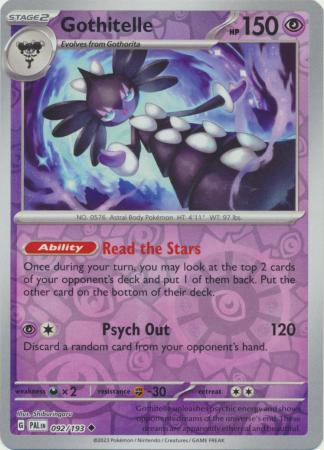 Gothitelle 92/193 Reverse Holo | Paldea Evolved | Pokemon Card