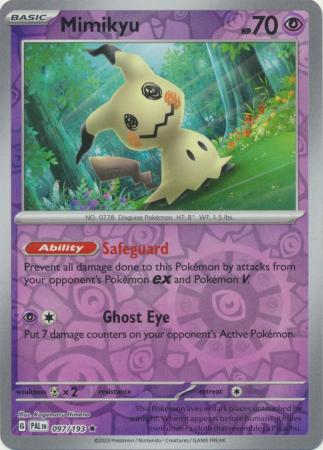 Mimikyu 97/193 Reverse Holo | Paldea Evolved | Pokemon Card