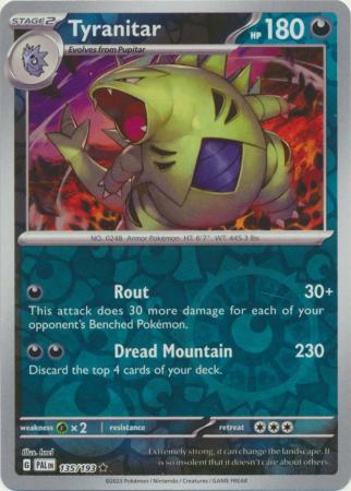 Tyranitar 135/193 Reverse Holo | Paldea Evolved | Pokemon Card