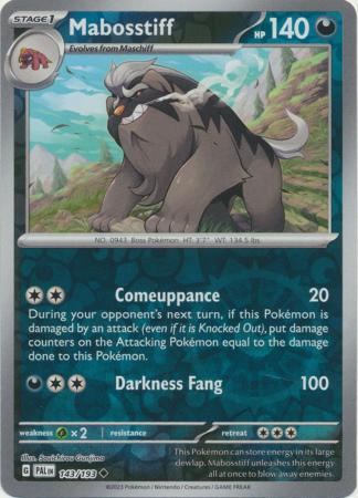 Mabosstiff 143/193 Reverse Holo | Paldea Evolved | Pokemon Card