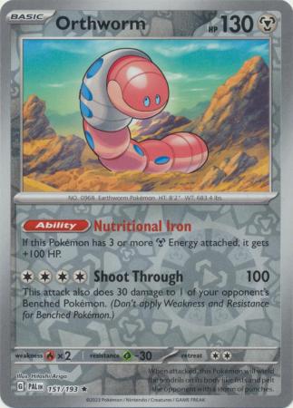 Orthworm 151/193 Reverse Holo | Paldea Evolved | Pokemon Card