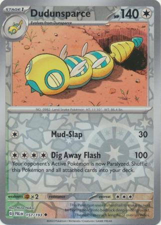 Dudunsparce 157/193 Reverse Holo | Paldea Evolved | Pokemon Card