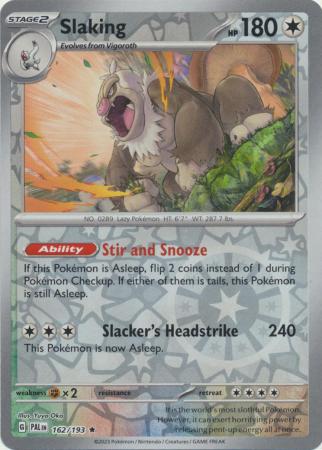 Slaking 162/193 Reverse Holo | Paldea Evolved | Pokemon Card