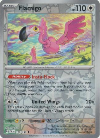 Flamigo 170/193 Reverse Holo | Paldea Evolved | Pokemon Card