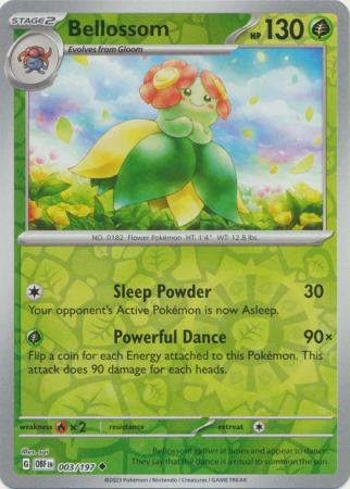 Bellossom 3/197 Reverse Holo | Obsidian Flames | Pokemon Card